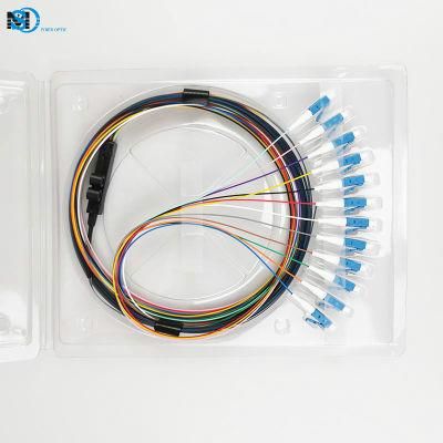 Factory Price 12 Cores Sc LC FC St Color Coded Fiber Optic Pigtail