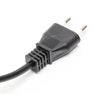 10A 250V Italy Imq Approval Chile Power Cord Cable with 2 Pin Plug RoHS Reach