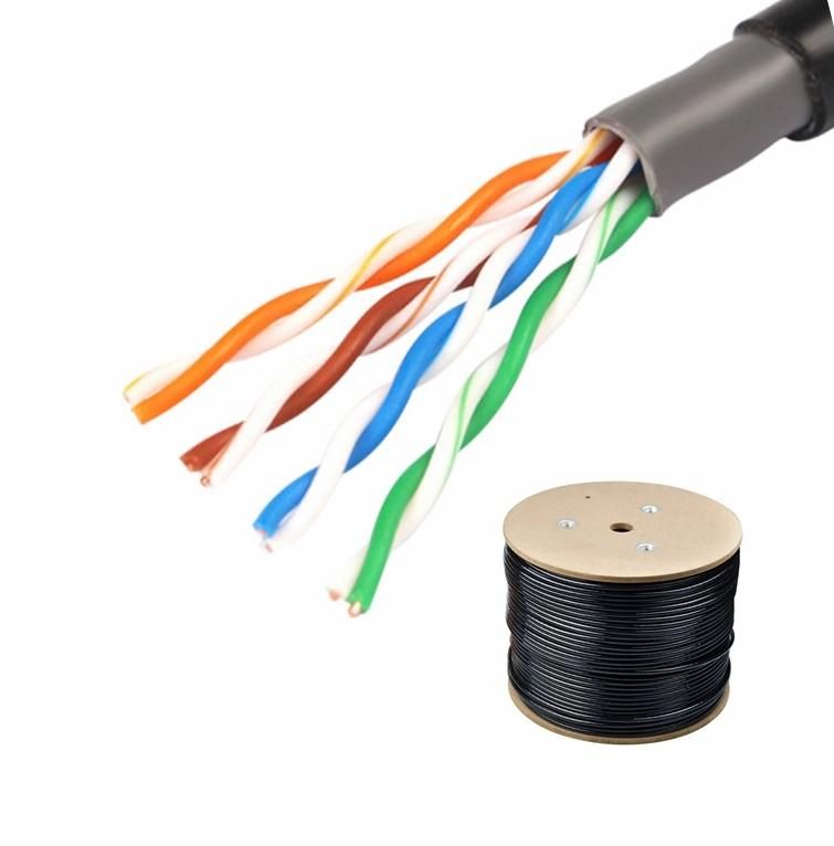 LAN Cable 305m/Box FTP Cat5e LAN Cable 4pairs Communication Network Cable