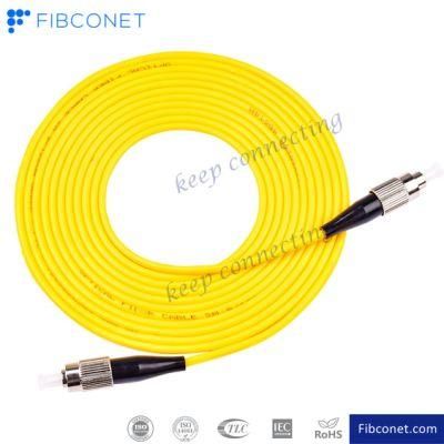 FTTH Single Mode 9/125 Simplex FC/Upc - FC/Upc PVC LSZH Fiber Optic Patch Cord