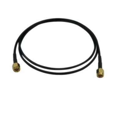 RF Coaxial 1000mm Rg174 Jumper Cable Assembly with SMA Male Straight Crimp to SMA Male Straight Crimp Connectors