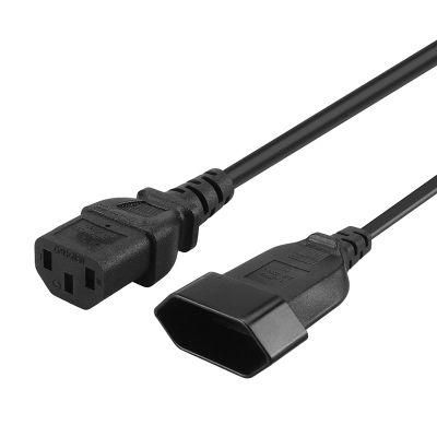 Hot selling Y Power Cable Cord IEC 320 C14 Male to C13+ Europe 2 Pin Female