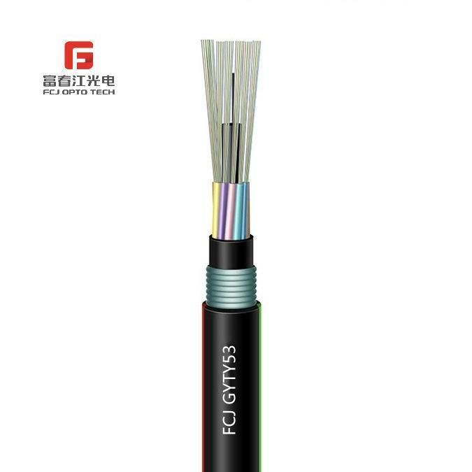 Sheathed with Polyethylene (PE) Gyty FRP Strengthen Member Outdoor Fiber Optic Cable