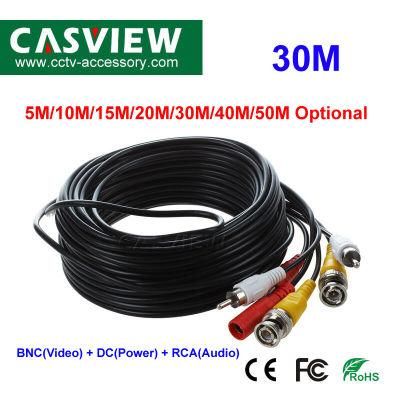 30meter BNC DC Power RCA Audio Extend Cable CCTV Accessories