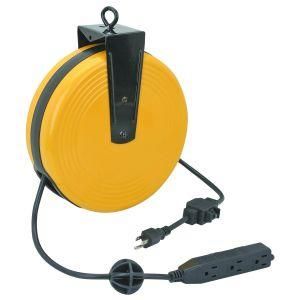 30ft. Retractable Cord Reel with Triple Tap