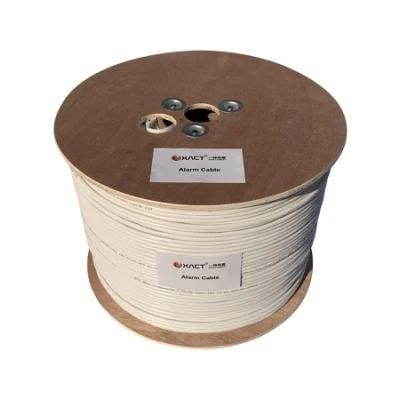 Shielded alarm cable 10x0.22mm2 Stranded conductors 7*0.2mm CCA White PVC Outer Sheath