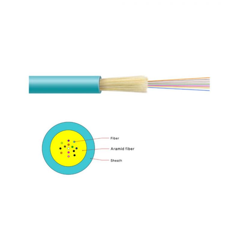 8 12 24 Core Singlemode/Multimode Non-Armored Indoor Fiber Cable Gjfv