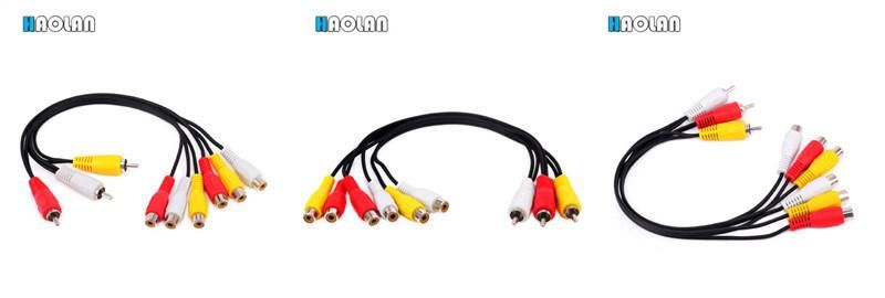 Audio Extension Cable for TV, DVD, DVB, STB, RCA Cabel