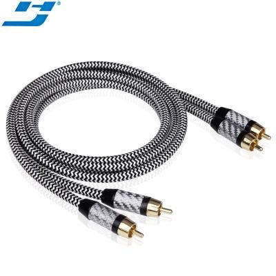 Hi-End Audio Speaker Cable with Gold Plated RCA Plug for DVD CD Player Amplifier
