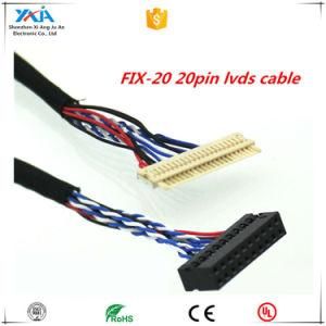 Fix-S6 30pin Lvds Cable 26cm Long 2CH 6-Bit 6 Bits 30 Pins Lvds Interface for 15 Inch TFT LCD 30p