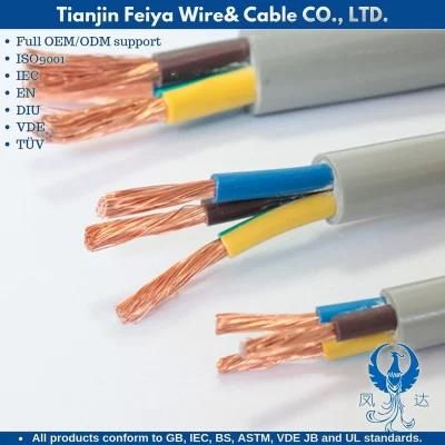 Feiya Copper Conductor PVC Insulation and PVC Sheath Control Cable Oil Resistant H05VV-F/Sjt