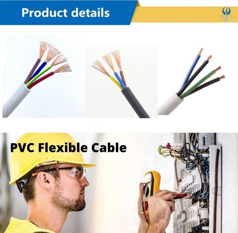 Nyy H05vvf 450/750V Rubber Sheathed Bare Flexible Copper Medium-Level Mechanical Stress Insulated Power Flexible Copper H07rn-F Aluminium Cable