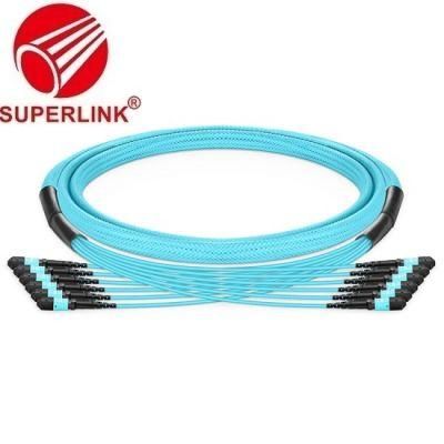 Customized Trunk Cable 8-144 Fibers MTP 12 Om3 Multimode Fiber Optic Patch Cord Jumper Cable