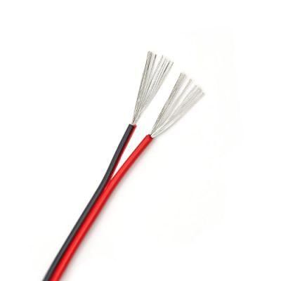 UL2468 20 AWG 2 Conductors Black Red Flat Ribbon Wire Electrical Cable