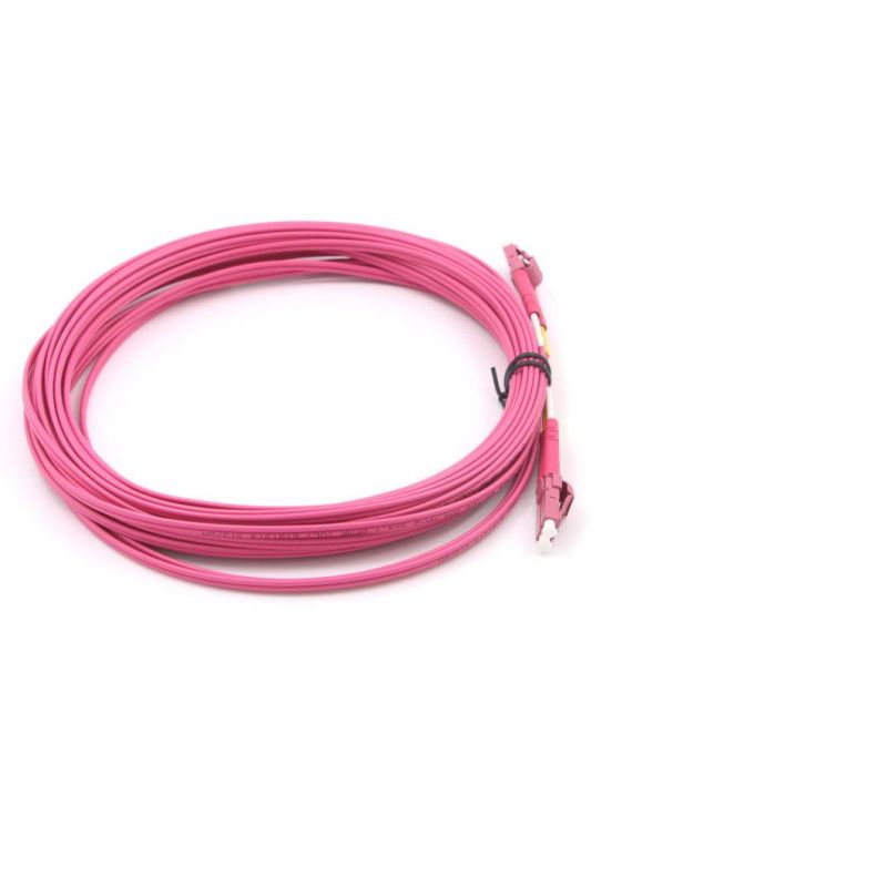 LC-LC Optical Fiber Patch Cable with Om4 Fiber