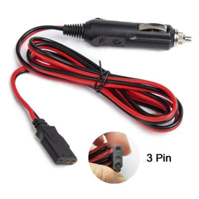 High Quality 3-Pin Plug DC 12V Power Cord with Lighter Plug for CB Radios