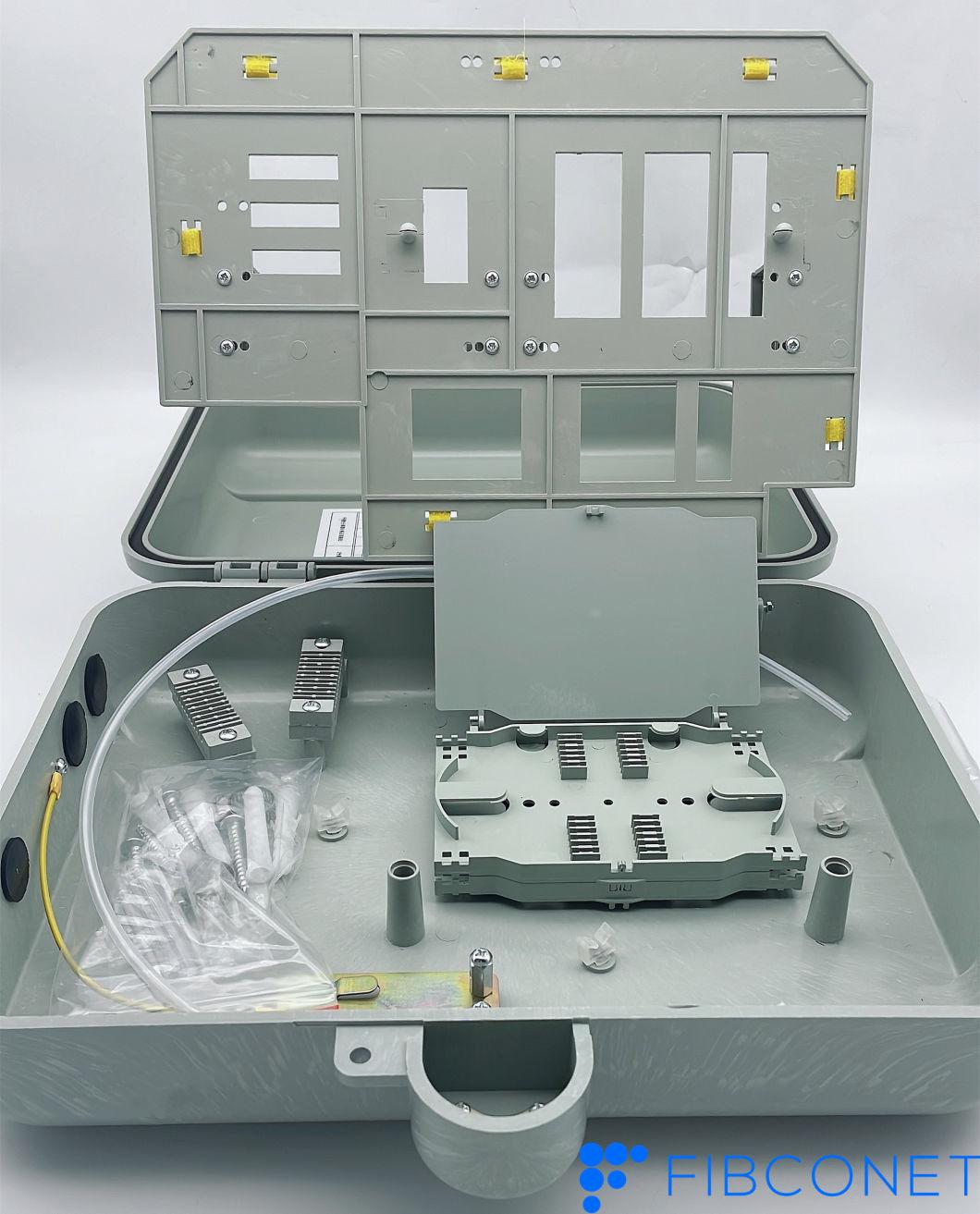 FTTH Fiber Optic Waterproof Distribution Junction Box 16 Cores ABS Material Termination Box