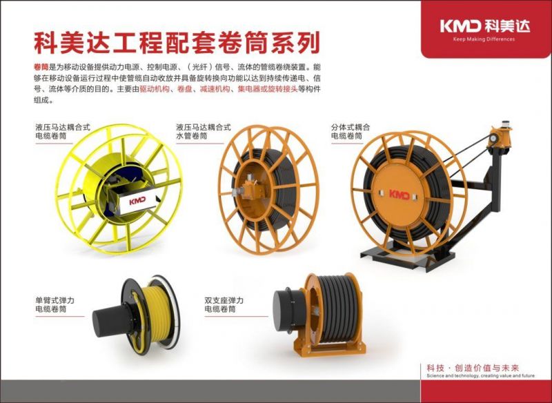 Spring Operated Cable Reeling Drum