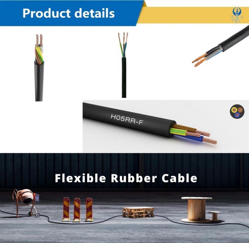 Soft Rubber Insulated Flexible Cable H05rr-F H07rn-F H05rn-F Cable Aluminium Cable Control Coaxial Waterproof Rubber Mining Cable