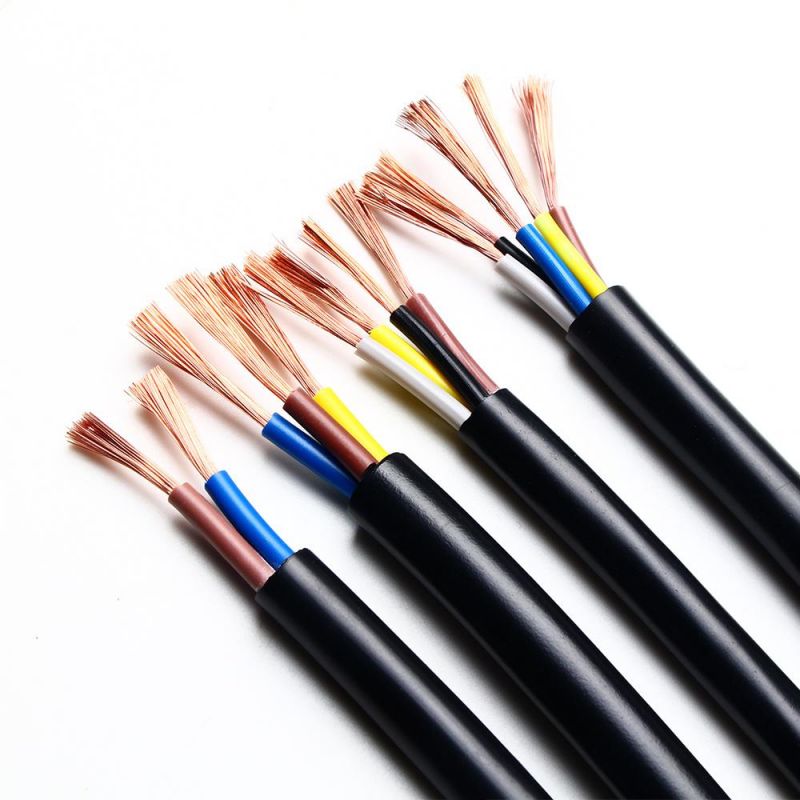 0.75-2.5mm EU RoHS Certification Environmental PVC Insulated PVC Sheathed Flexible Wire Cable