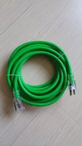 Clear Vinyl Glossy Extension Cord Sjtw 12/3