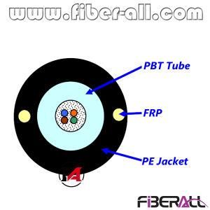 GYXTY Non-Armored Outdoor Optical Fiber Cable FRP 12 Fibers