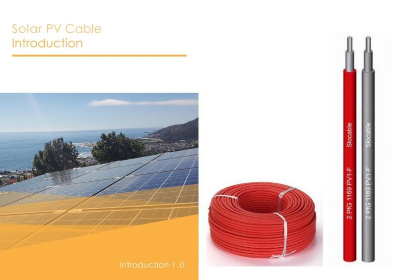 Home Solar Systems PVC Waterproof Power PV Cable Solar Cable