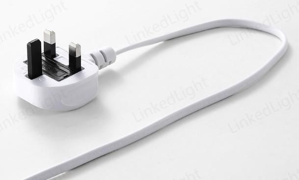 3 Pin Universal UK Plug Power Cord for Floor Lamps