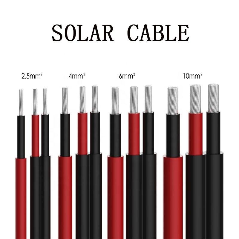 TUV Approved UV Resistant 25years Working Life 4mm Solar Cable