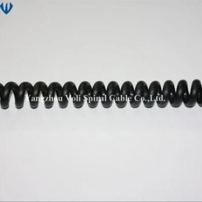 Ce Approved PUR Coiled Spring Wire Spiral Cable