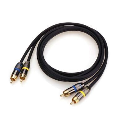 2RCA to 2RCA Male to Male Stereo Audio Cable for HDTV Game Console Hi-Fi System UL Dual to Dual RCA Cable