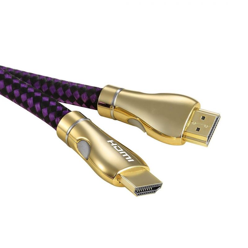 Zinc alloy shell HDMI 8K cable high speed 8K HDMI CABLE Certificate Ultra High Speed HDMI 2.1 Cable for Apple TV 4K 8K HDR TV
