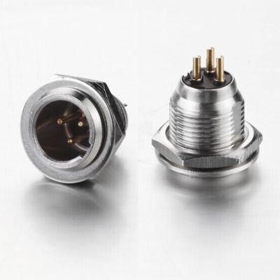 Mini XLR Male Plug Connector XLR 3-Pin Male Chassis Panel Socket (A108-3P)