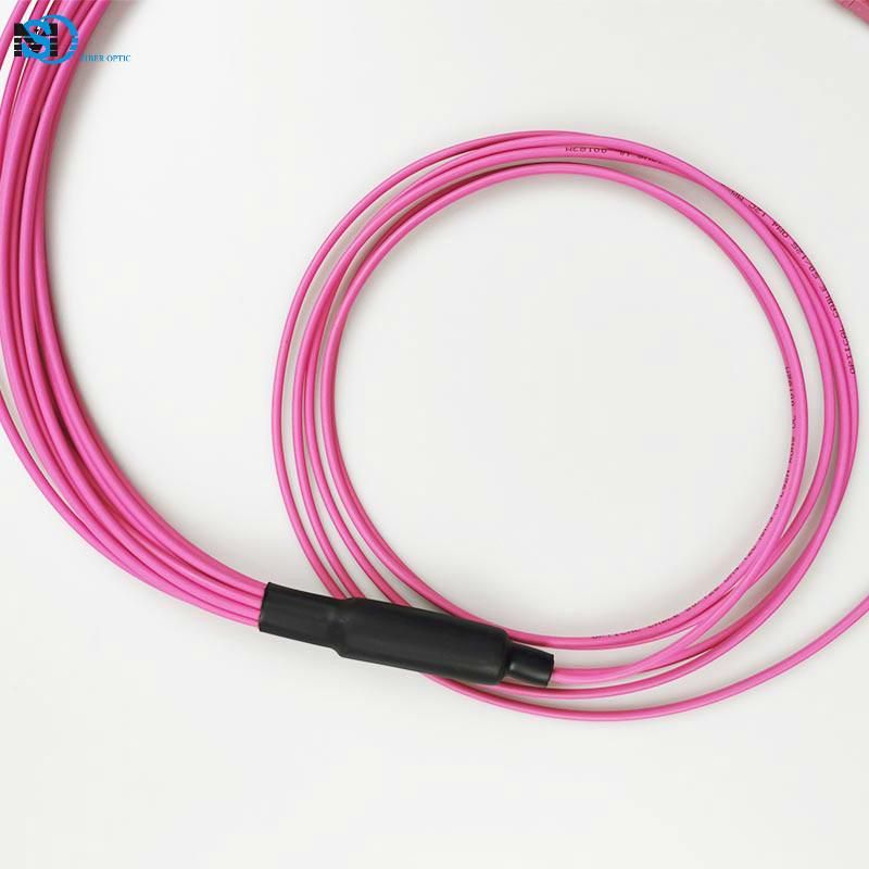 MTP/MPO-LC Fiber Optic Patch Core, Om4 Round Cable Fanout 3.0mm Optical Fiber Patch Cable