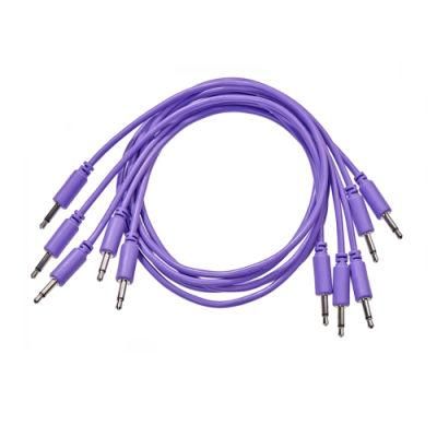 3.5mm (1/8&quot;) Mono Male Plug Patch Cable, Eurorack Synth Patch Cables-Violet