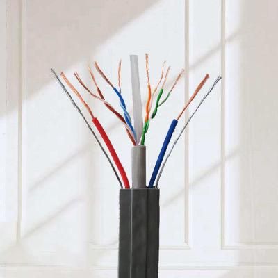 PVC Flat Traveling Cable CCTV CAT6 Travel Cable for Elevator