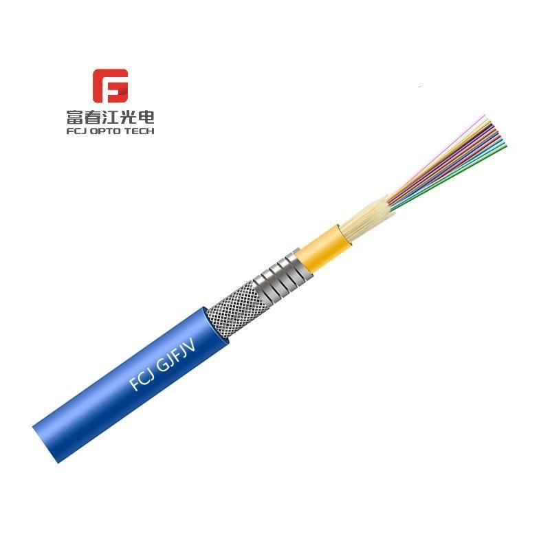 Gjsfjbv Duplex Double Tube Armored Fiber Optic Cable for FTTH Wiring