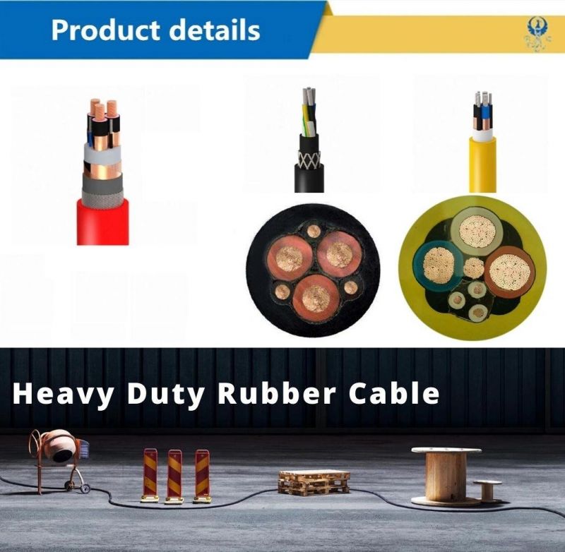 Type 241 Nsshou Mechanically Robust Rubber Sheathed Mining Cable 600V Epr Insulated Braiding Screen CPE Sheath Submersible Pump Aluminium Control Cable