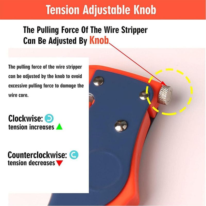 Olearn Wire Stripper Automatic Wire Stripping Tool and Wire Stripper Tool 2 in 1 for Flat Ribbon Wire and Electrical or Automotive Repair