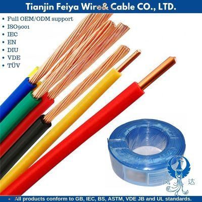 Nyy H05vvf CE Electric Control LSZH Wires Single Multi Core Flexible Copper PVC Insulated Sheathed Rvv/ CCA/H03VV-F Flat Cable