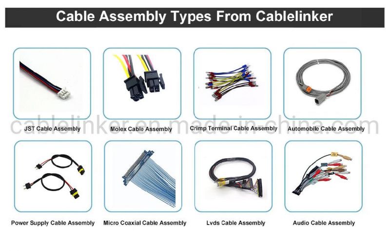 Industrial Electronic Molex Jst Jae Hirose Ipex AMP Power Cable Assembly Wire Harness