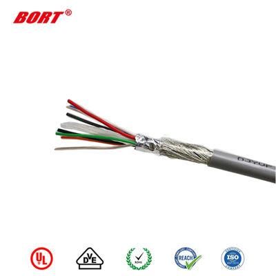 UL Standard UL2725 PVC Insulated Spiral Shielded PVC Jacketed Electrical Copper Wire for Computer Cable