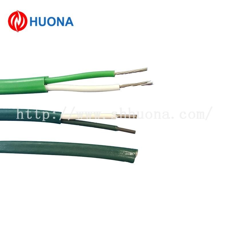 Green-White PTFE Insulated Type K Thermocouple Wire