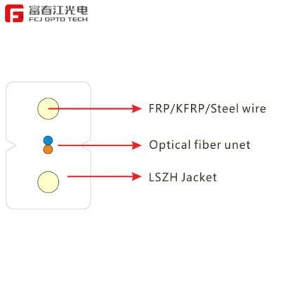 Cheapest Price 4 8 12 24 Core Indoor Multi Mode Breakout Fiber Optic Cable by 20 Years Factory
