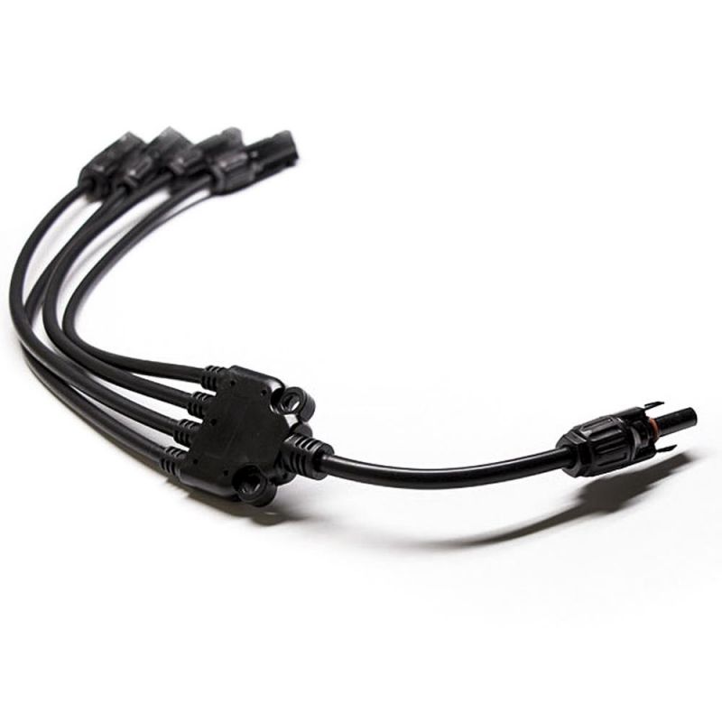 Photovoltaic Systems IP68 Rated 4 Way Mc4 Cable Connector