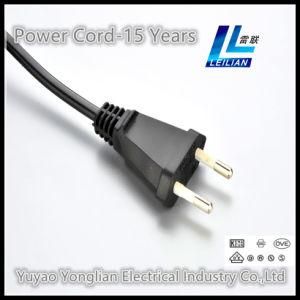 European Power Cord Plug 2.5A 250V of Two Pins