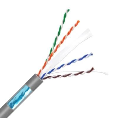 Round Wire Bare Copper CCA UTP 4 Pair 23AWG CAT6 Communication Cable Factory