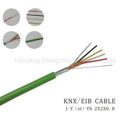J-Y (ST) Yh Type Building Automation Knx Bus Cable 1X4X0.8 Copper Green PVC Cable