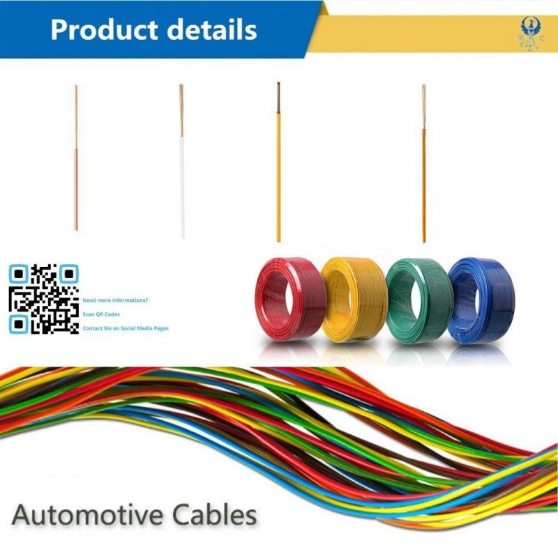 PVC Fly Wflry-a Flry-B 0.35mm Automotive Wire DIN Standard for Germany British Standard Transmission Aluminium Copper Control Electric Wire Coaxial Cable