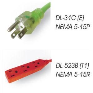 Us UL/ETL Heave Duty Outdoor Extension Cord with 3 Outlet End Sjtw16/3 100FT